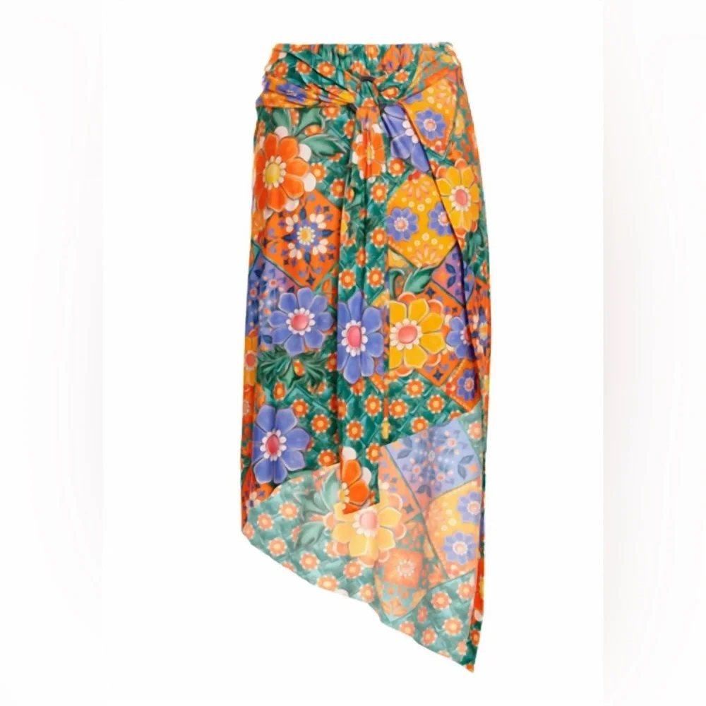 Agua Bendita Ariel Tile Top and Zen Tile Skirt